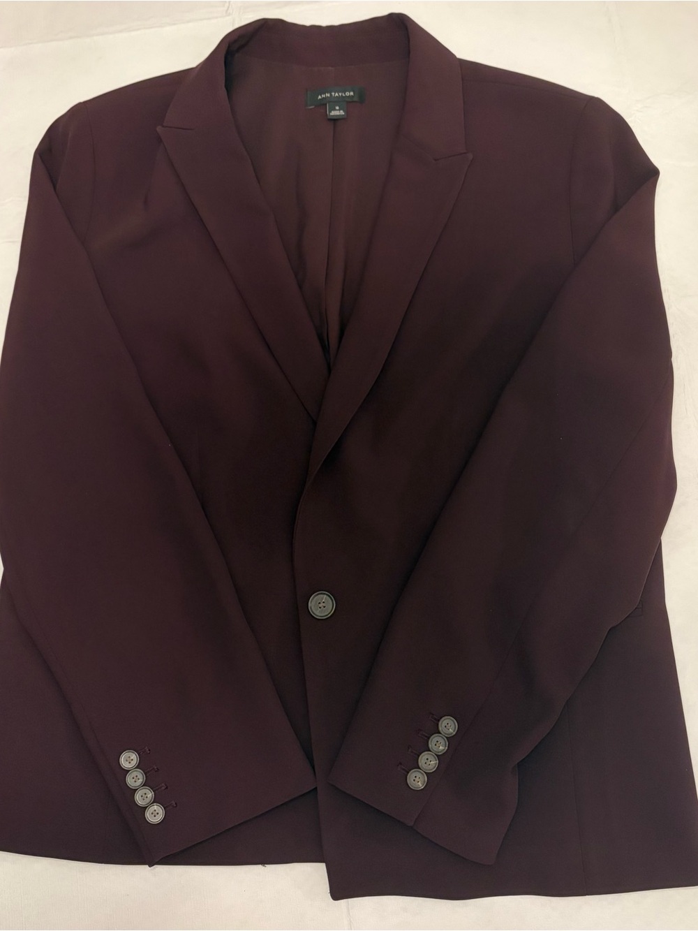 Ann Taylor Plum Work Blazer